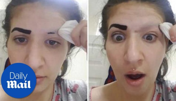 Chinese make-up leads to spectacular eyebrow fail – Daily Mail