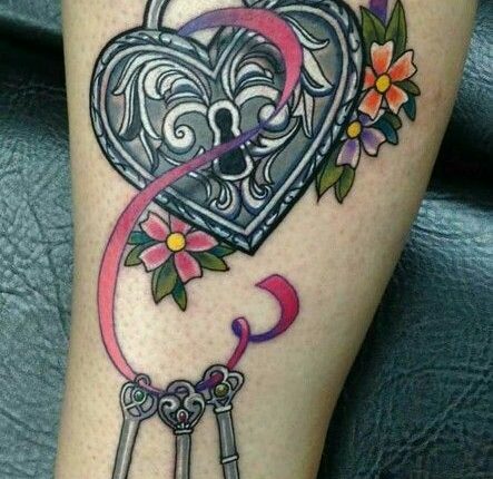 Lock-And-Key-Heart-Tattoo