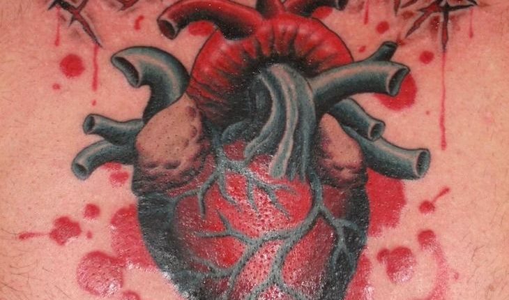Real-Heart-With-message-Follow-your-heart-tattoo
