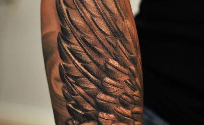 ▷ 1001 + coole und inspirierende Flügel Tattoo Designs und ihre Beudetungen