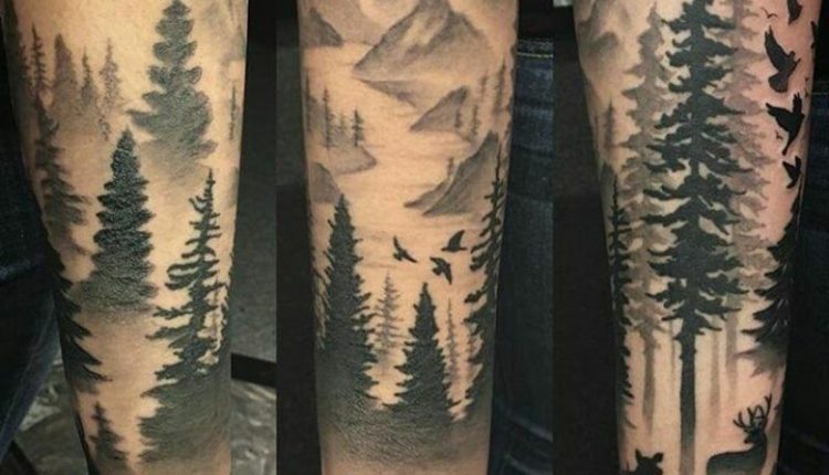 Wald Tattoo: symbolische Bedeutung + attraktive Designideen
