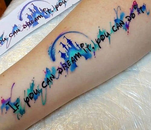 50+ Wonderful Walt Disney Tattoo Design Ideas & Inspiration