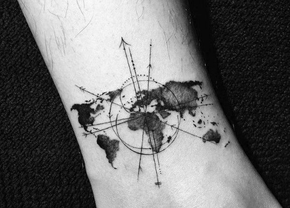 Top 43 Geometric Compass Tattoo Ideas - [2020 Inspiration Guide]
