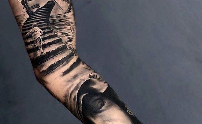 ▷ 1001 + Ideen für 3D Tattoos + Info über alles, was Sie darüber wissen müssen