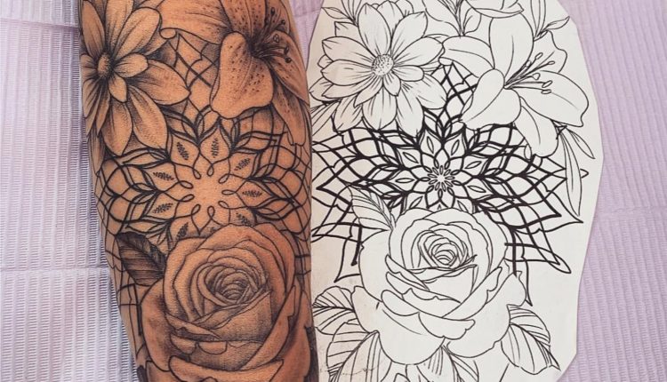 100+ Die schönsten Flower Tattoo Designs – – #beautiful #designs
