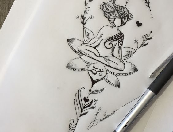 35 Ideen für erstaunliche Designs von Tattoo-Designs ... - Мехенди - #D ... - Yoga - Tattoo