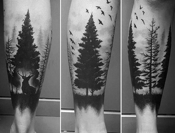 40 Tree Leg Tattoo Design Ideas For Men - Rooted Ink