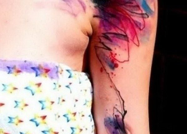 Das trendige Tattoo für 2018 ist Watercolor Tattoo! - Tattoos - ZENIDEEN