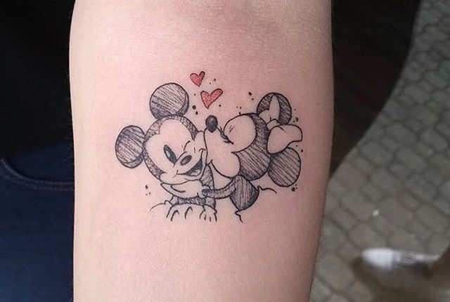 Mickey and Minnie Smooch