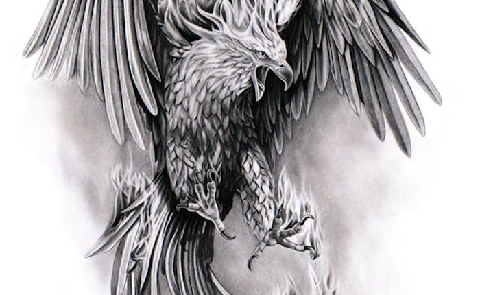 ▷ 1001 + Ideen und Bilder zum Thema Phönix Tattoo!