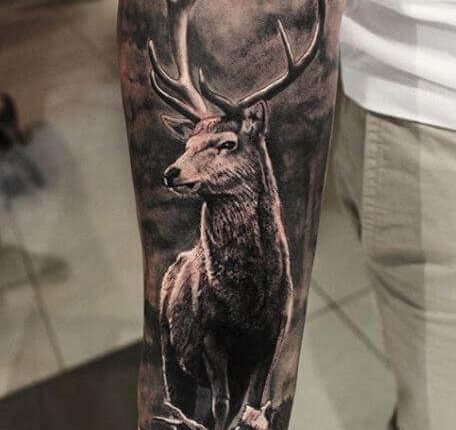 12+ Best Stag Sleeve Tattoo Ideas