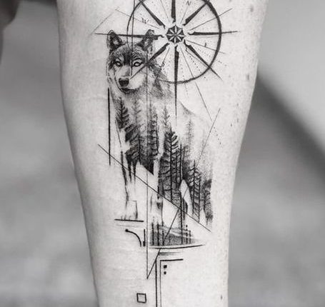 25 Wild Wolf Tattoos for Men