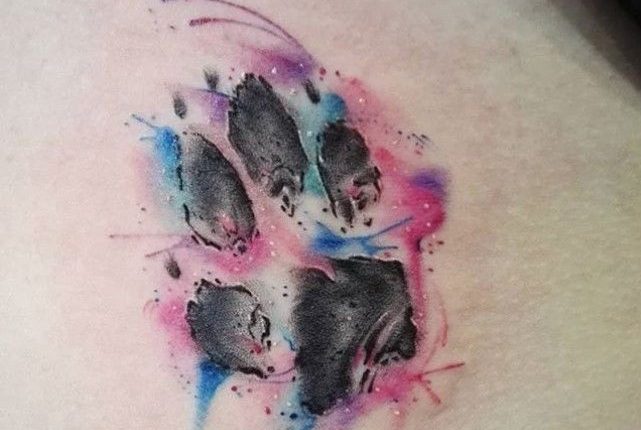 50 Best Dog Paw Print Tattoo Designs