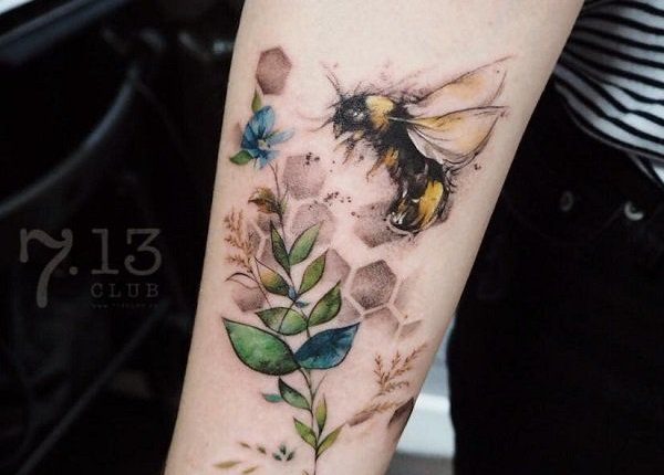 75 Cute Bee Tattoo Ideas | Cuded