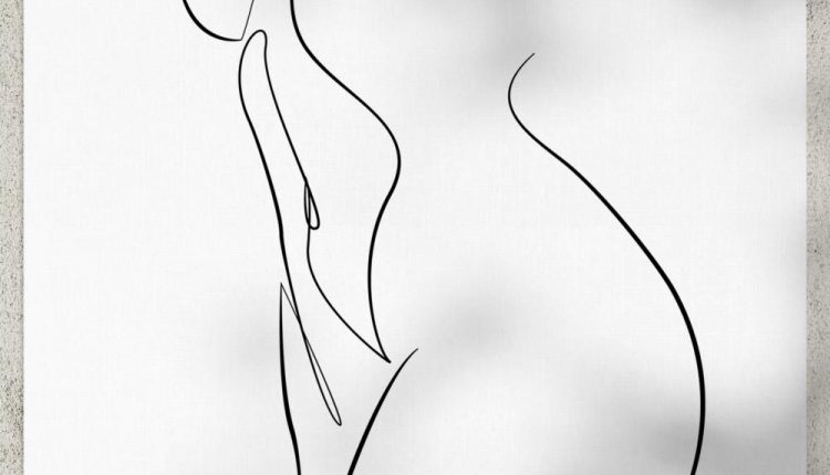 Abstract Woman Line Art Print | Minimalist Wall Art