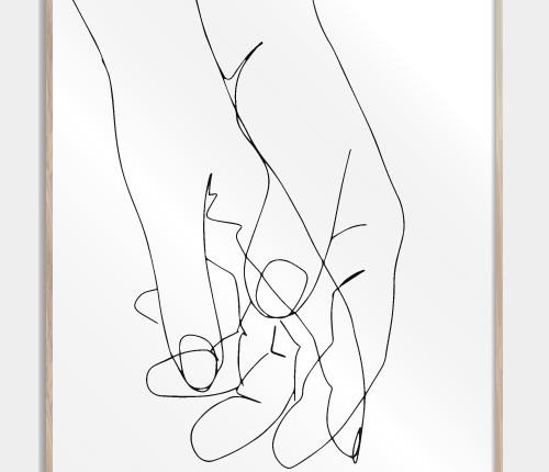 One line drawing plakater | Smukke og enkle one line drawings på plakater