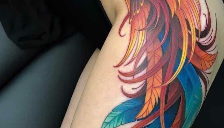 Phönix Tattoo: moderne Designs + Liste der Bedeutungen