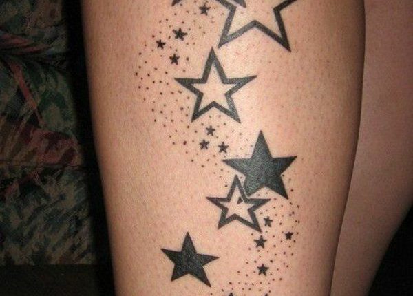 ▷ 1001+Tattoo Sterne – Bedeutung und coole Motive in Bildern