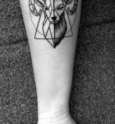 55 Best Aries Tattoo Design Ideas - Hike n Dip