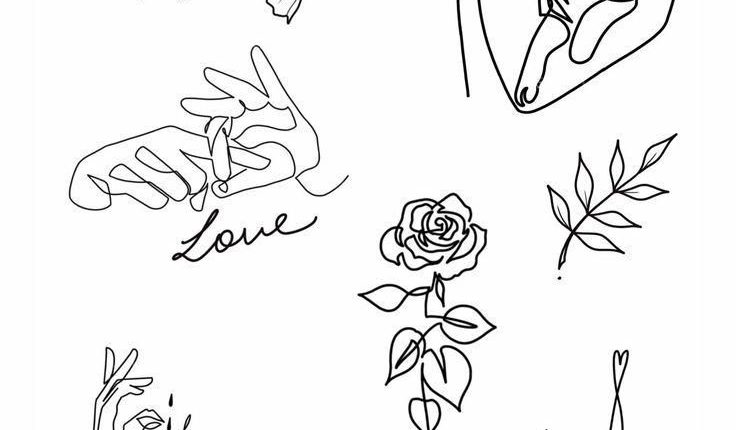 Oben rechts bin ich sooooo - Tätowierung - Blumen