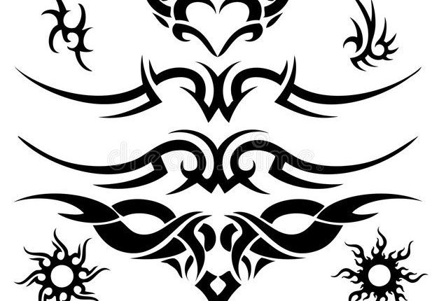 Tattoo stock vector. Illustration of logo, feather, abstract - 8098466