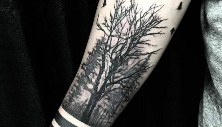 Wald Tattoo: symbolische Bedeutung + attraktive Designideen