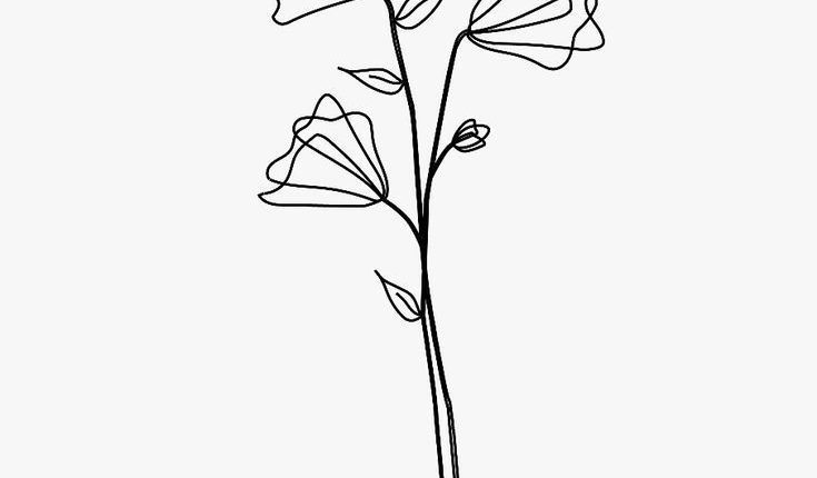 Ein schönes Design aus ein paar Blumen, perfekt für ein Tattoo #blumen #desig … – The World