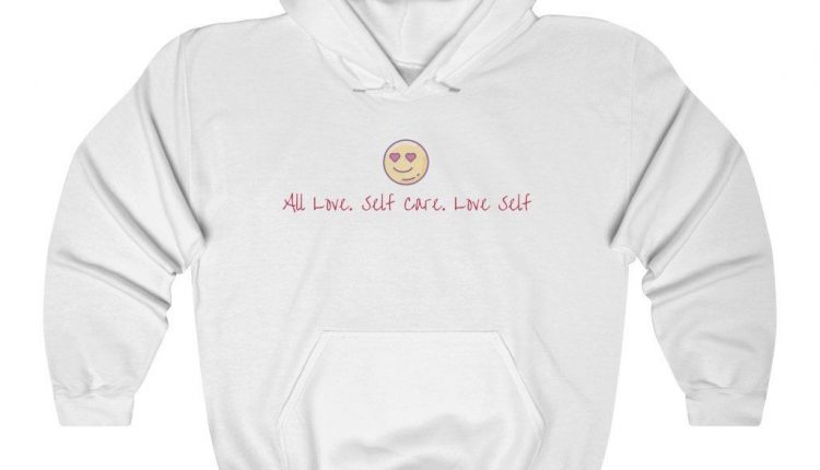 Self Care Hooded Sweatshirt – White / 5XL
