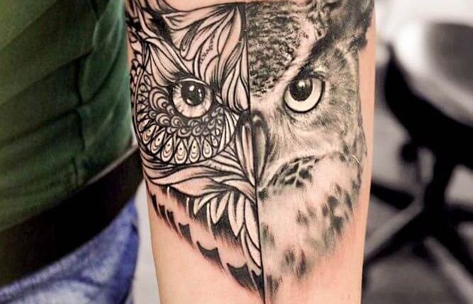 12+ Best Mandala Owl Tattoo Designs