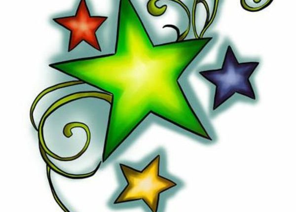 ▷ 1001+Tattoo Sterne - Bedeutung und coole Motive in Bildern