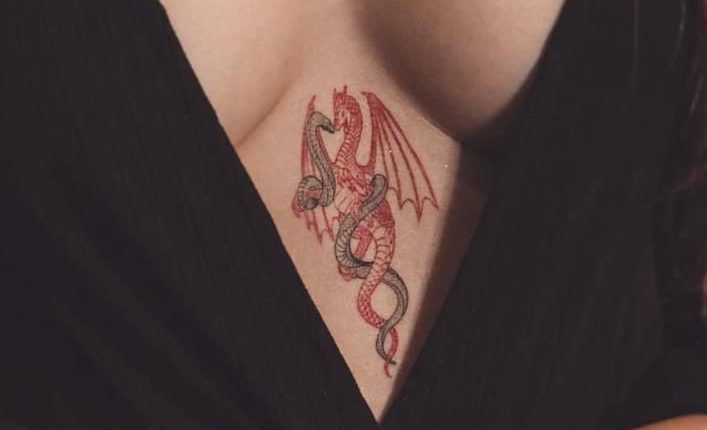 32 Pretty Ideas Chest Tattoo Ideas Female Designs For Women 2020 - Lily Fashion Style