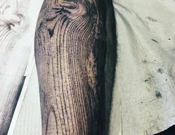 50 Wood Carving Tattoo Designs For Men - Masculine Ink Ideas