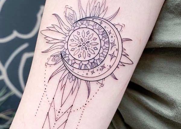 63 Most Beautiful Sun and Moon Tattoo Ideas | Page 6 of 6 | StayGlam