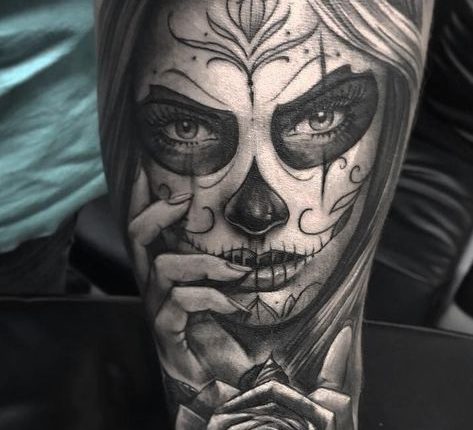 Celebrate Life and Death With These Awesome Day of the Dead Tattoos - KickAss Things