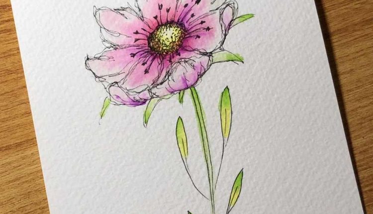 So einfach zeichnest du eine Blume!