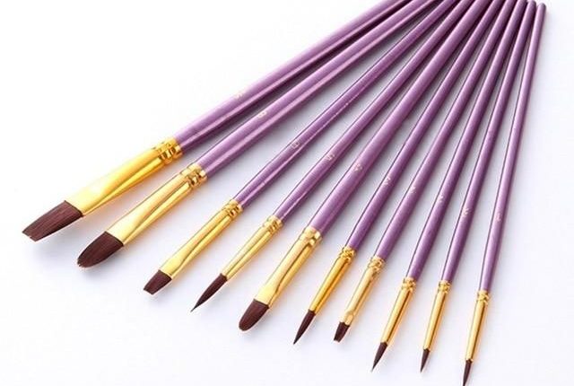 Artist Nylon Paint Brush - Purple