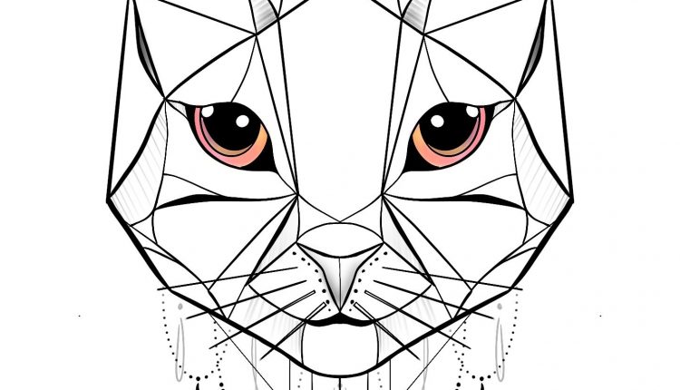 Cath Geometric Tattoo Design Available Instant Download Etsy @laurenceveillx
