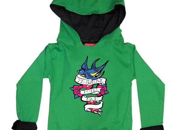 Cool Kids Hoody - True Love, Mum, Dad, Me - 1-2 Years / Red