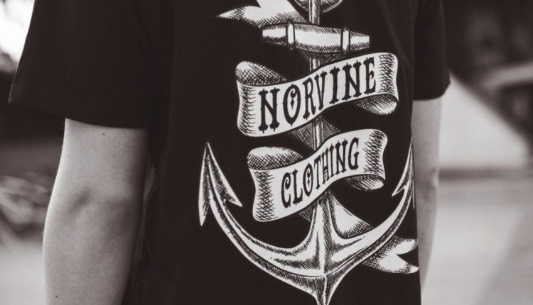 Organic Old Anchor Tattoo Design Back & Front - M / Black