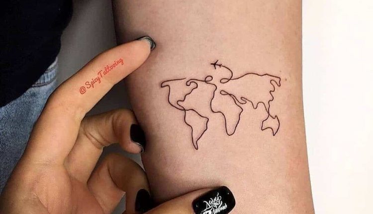 101 Amazing World Map Tattoo Designs You Need To See! | Outsons | Men's Fashion Tips And Style Guide For 2020