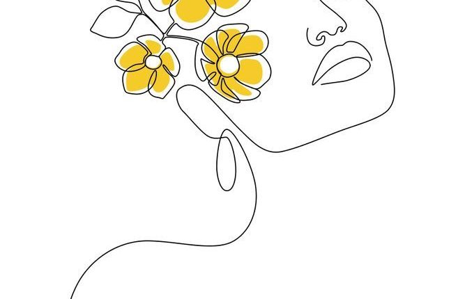 Mustard Bloom Girl Art Print by explicitdesign