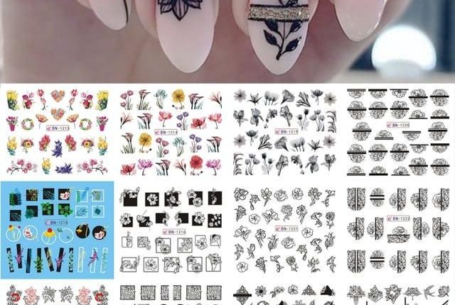 Valentines Manicure Love Letter 12pcs | Water Sticker Tips |