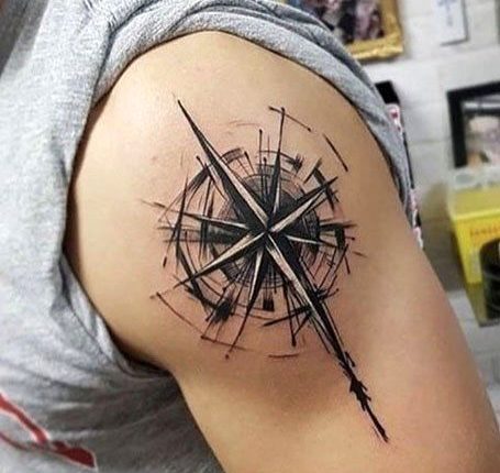 20 Cool Compass Tattoos For Men